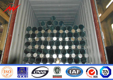 China 30ft 3mm Q345 Steel Tubular Pole Hot Dip Galvanized For Electrical Line supplier