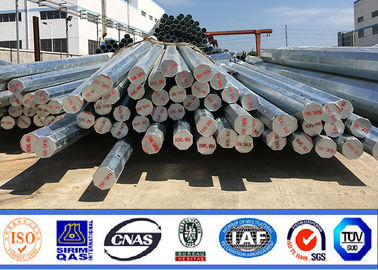 China 8m 11m Hot Dip Galvanized Octagonal Steel Pole For Transmission Line supplier