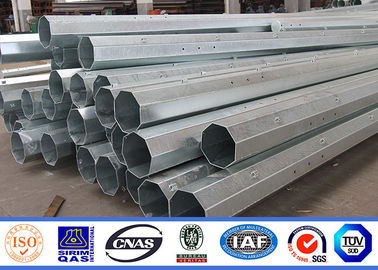 China Q345 12m Height Steel Power Pole , Steel Electric Pole Hot Dip Galvanization supplier