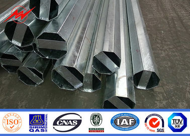 China 15m 1000kg Breaking Load Steel Tubular Pole 4mm Thickness For Transmission supplier