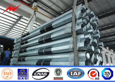 China Direct Buried 65ft Utility Power Poles , Hot Dip Galvanized Pole NGCP Standard supplier