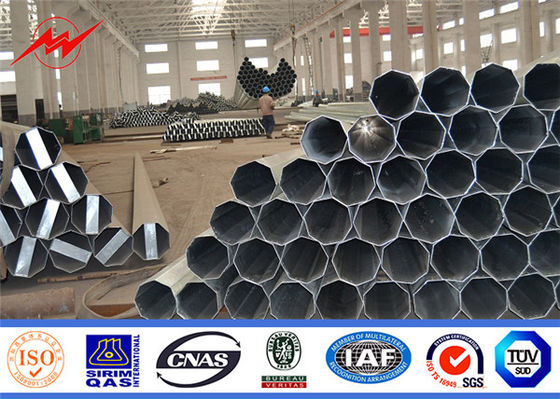 China 35ft Nea Tubular Steel Pole Hot Dip Galvanized For Power Transmission Project supplier