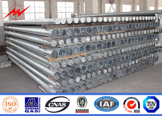 China Hot Dip Galvanized Double Arm Q345 Steel Pole For Street Light supplier
