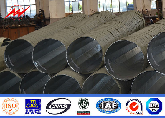 China Polygon 12m ASTM A123 Galvanizing Steel Tubular Pole 69KV supplier