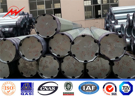 China 220kv Galvanized Power Transmission Tubular Steel Pole supplier