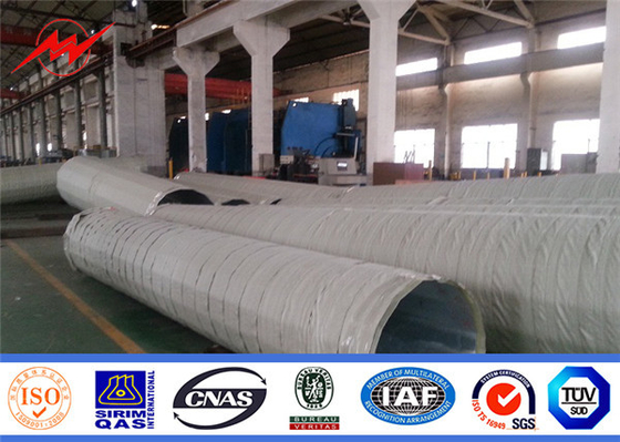 China Hot Dip Galvanized Steel Power Poles 10kv - 550kv 300-1000kg Design Load supplier
