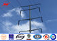 12M Galvanized Electric Power Pole Q345 Material for 110KV Transmission supplier