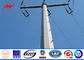 10M galvanized steel Electrical Power Pole for transmission 69KV line supplier