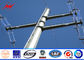 10M galvanized steel Electrical Power Pole for transmission 69KV line supplier