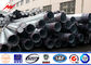 8M 3mm Electric Power Pole Q345 Material with Bitumen for 69KV Transmission supplier