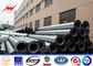 1.1 Safety 17m Height Electrical Power Pole 4.5mm Thickness Galvanised Steel Poles supplier