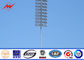 Power Plants Lighting Conical 36m Square Light High Mast Pole With Auto Racing System supplier