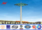 8 Sides 4mm Painting 35M  High Mast Pole for Plaza Lighting with Winch supplier
