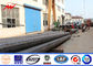 40m polygonal high mast pole sports center lighting with winch supplier