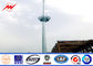 50m multisidedl high mast pole sports center lighting with lifting system supplier