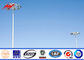 35m conical high mast pole for sports center light with lifting system supplier