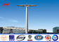 20m multisided galvanized High Mast Pole for sports center lighting supplier