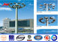 Multisided Powder Coating 40M High Mast Pole with Winch for Park Lighting supplier