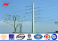 High voltage steel pole 90ft Galvanized Steel Pole for power transmission supplier