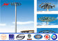 HDG galvanized Power pole High Mast Pole with 400w HPS lanterns supplier