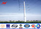 Hot dip galvanized steel poles Steel Utility Pole for 69kv transmission supplier