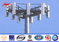 50m Conical 138kv Power Transmission Tower / Power Transmission Pole supplier