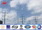 11KV Multi Sided Electric Telescoping Pole , Hot Dip Galvanised Steel Pole supplier