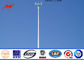 Steel 95 ft Mono Pole Tower Mobile Cell Phone Tower Tapered Flanged Steel Poles supplier