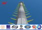 132 Kv 27Meter 1500kg Load  Mono Pole Tower For Mobile Transmission Telecommunication supplier