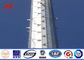 Square 160 ft Lattice Transmission Tower Steel Structure With Single Platform supplier