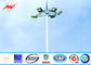 25M Height LED High Mast Pole with rasing system for stadium lighting supplier