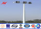 Galvanized 30M High Mast Pole with winch for Parking Lot Lighting supplier