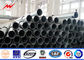 Black Welding Steel Electricity Transmission Line Poles 25m 4mm Thickness supplier