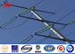 10M 2.5KN Steel Utility Pole Q345 material for Africa Electicity distribution power with galvanization supplier