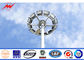 Multi Sided 25m Tunnels High Mast Pole With Lifting System 3 mm Thickness supplier