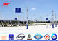 OEM Outdoor Conical 6m Parking Lot Lighting Pole With Single Bracket supplier