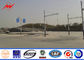 OEM Outdoor Conical 6m Parking Lot Lighting Pole With Single Bracket supplier