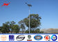 Anticorrosive 10m LED Solar Galvanized Street Light Pole with 2 Cross Arms supplier