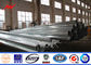 138 kv Bitumen Electrical Galvanized Steel Pole With CO2 welding / Submerged Arc Auto Welding supplier