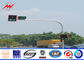 6m Single Bracket Galvanized Traffic Street Light Pole 3mm Thickness supplier
