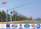 4m Seaside Freeway Traffic Sign Polyester Traffic Light Pole With Double Bracket supplier