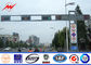 Q235 Frame polygonal / Round Highway Road Sign Board With Single Arm supplier