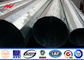 Outdoor Bitumen 20m African Galvanized Steel Power Pole with Cross Arm supplier