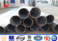 Outdoor Bitumen 20m African Galvanized Steel Power Pole with Cross Arm supplier