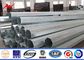 Octagonal 7mm 15m Steel Utility Pole Durable Steel Transmission Poles supplier
