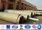 11m 10kn Electrical Power Poles Galvanized Steel Poles With Cross Arm supplier