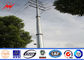 Single Arm CCTV Electrical Power Pole Steel Light Poles Custom supplier