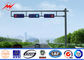 Solar Steel Transmission Poles Warning Light EMK USU96 For Road Safety supplier