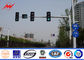 Solar Steel Transmission Poles Warning Light EMK USU96 For Road Safety supplier