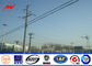 Round HDG 10m 5KN Steel Electrical Utility Poles For Overhead Transmission Line supplier
